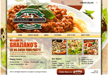Tablet Screenshot of grazianospizzeriaaz.com